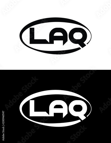LAQ Abstract Modern Lettermark Logo Design. Monogram brand identity abstract logo.