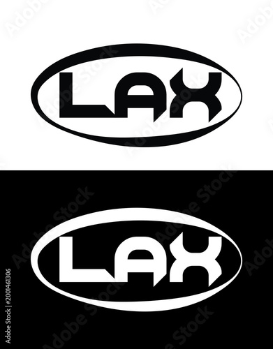 LAX Abstract Modern Lettermark Logo Design. Monogram brand identity abstract logo.