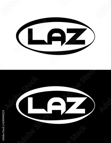 LAZ Abstract Modern Lettermark Logo Design. Monogram brand identity abstract logo.
