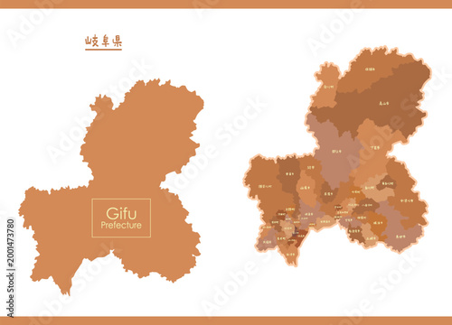 岐阜県　地図