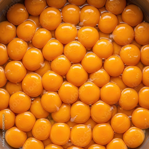 A close-up view of many round yellow tomatoes in a bowl of water