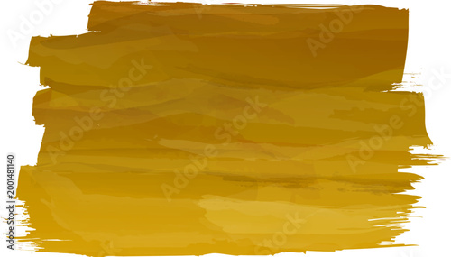 Gold Gradient Brush Stroke