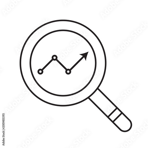 Business growth icon line, element icon for design branding, print, web, mobile app, and digital media