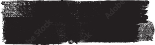 Grunge Paint stripe . Vector brush Stroke . Distressed banner . Black isolated paintbrush collection . Modern Textured shape . Dry border in Black
