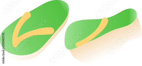 Green flip-flops