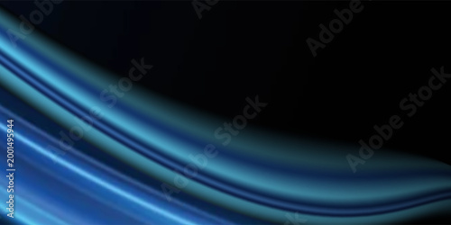 Abstract technology background with diagonal blue light beam lines.