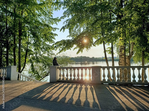 summer landscape by the river