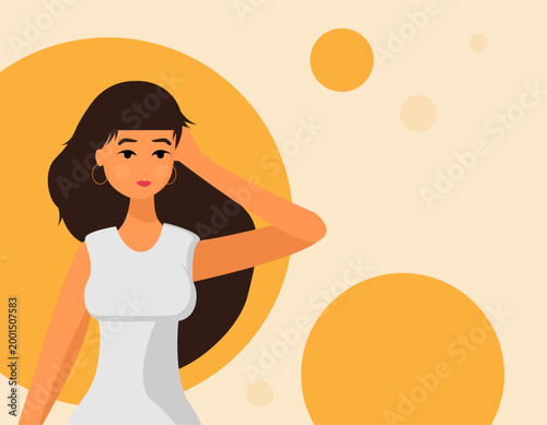 Vector creative flat design scooter icon