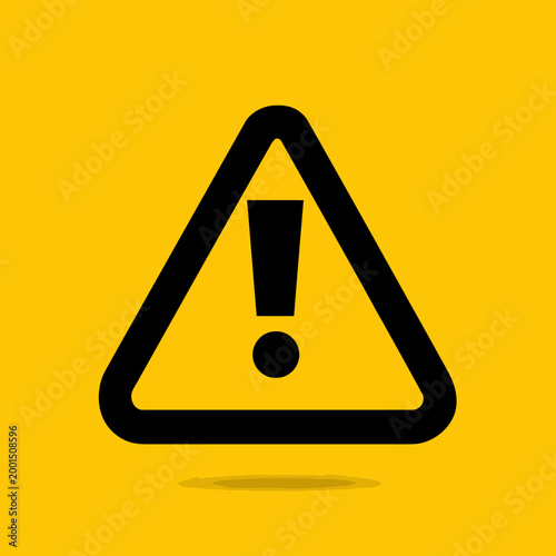 Warning Sign with Exclamation Mark Symbol.