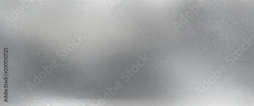 Silver foil background with metal mirror texture. Chrome gradient surface with light gloss simple abstract