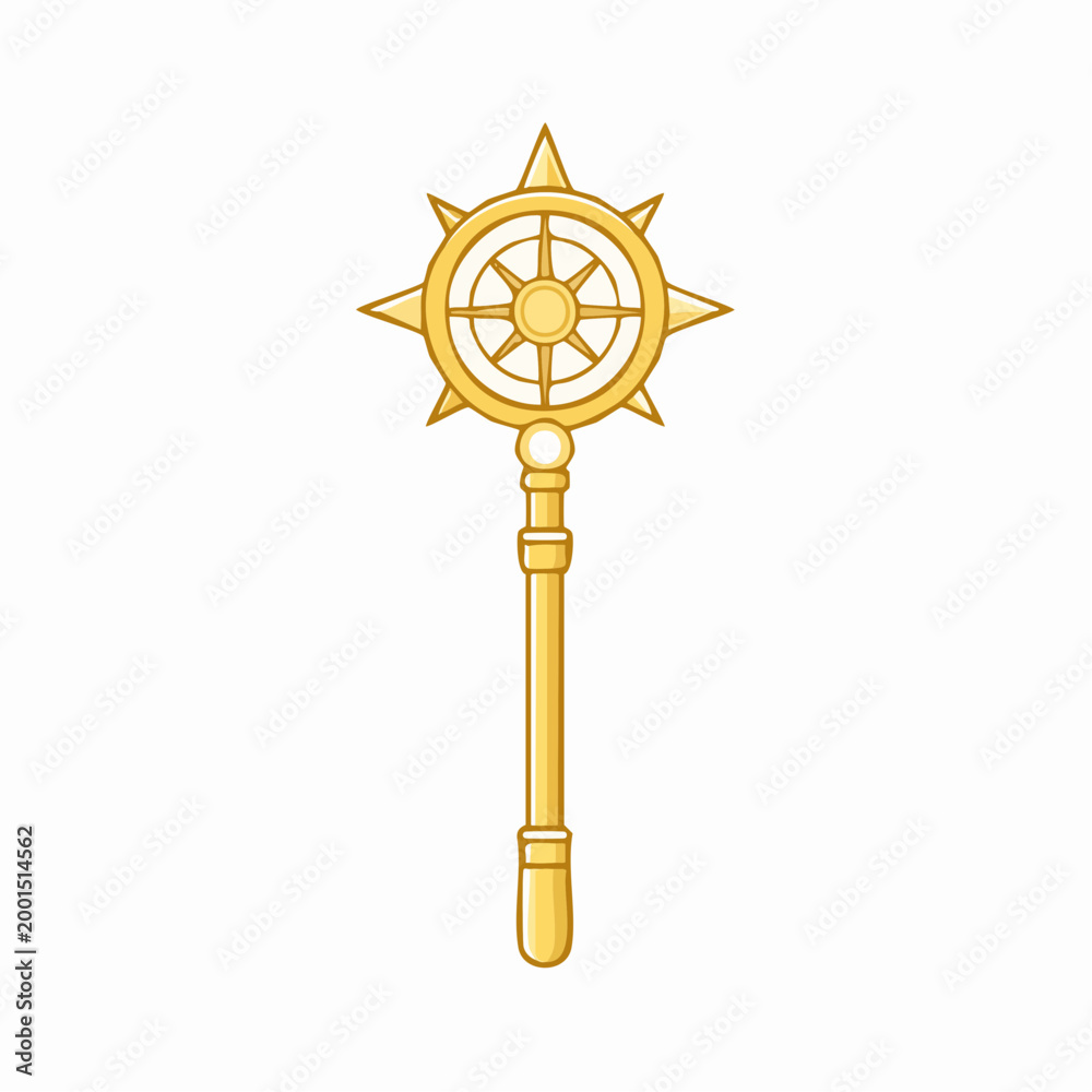Obraz premium Golden Compass Staff