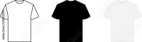 T shirt icon. T-shirt icon with outline and glyph style. T-shirt Logo collection line and flat style sign and symbol. Vector illustrations or PNG