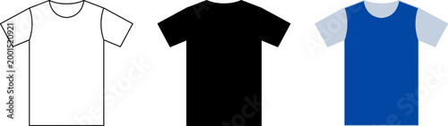 T shirt icon. T-shirt icon with outline and glyph style. T-shirt Logo collection line and flat style sign and symbol. Vector illustrations or PNG