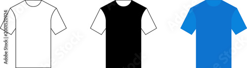 T shirt icon. T-shirt icon with outline and glyph style. T-shirt Logo collection line and flat style sign and symbol. Vector illustrations or PNG