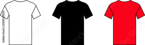 T shirt icon. T-shirt icon with outline and glyph style. T-shirt Logo collection line and flat style sign and symbol. Vector illustrations or PNG