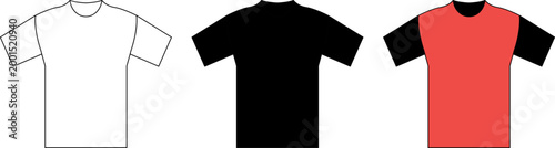 T shirt icon. T-shirt icon with outline and glyph style. T-shirt Logo collection line and flat style sign and symbol. Vector illustrations or PNG