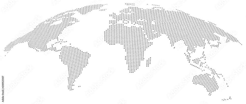 Fototapeta premium Global View: A comprehensive world map, showcasing continents and oceans. geographical data, world exploration, global perspective, planet earth, political landscape.