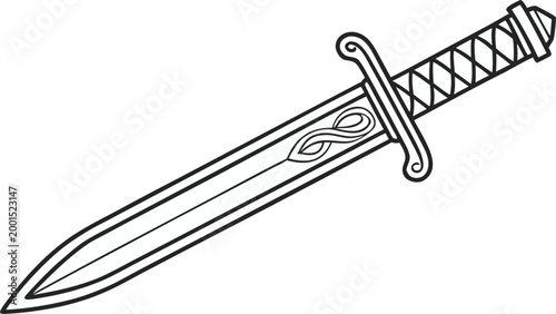 Photography Ancient Chinese Jian Sword Martial Arts Illustration