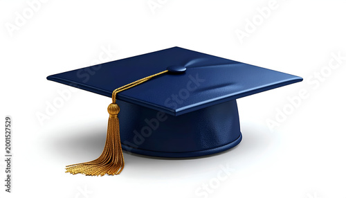 Graduation Cap Tassel Blue Academic Symbol.
