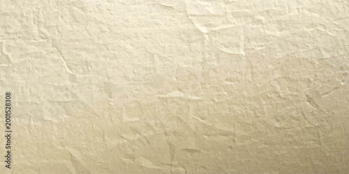 Aged brown parchment with a rough crumpled texture and vintage grunge pattern creates a creased blank surface for an antique paper sheet backdrop