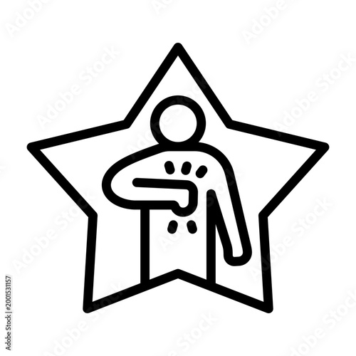 Responsibility Icon - Black Outline