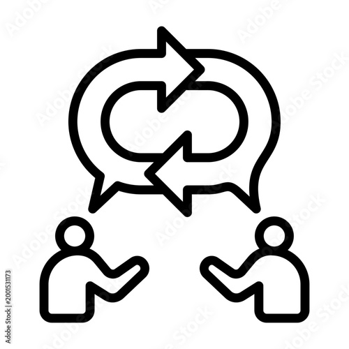 Feedback Icon - Black Outline