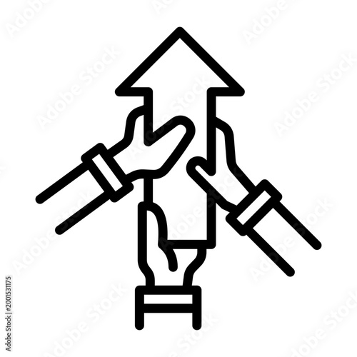 Commitment Icon - Black Outline