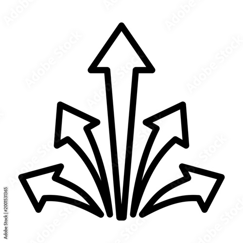 Group Dynamics Icon - Black Outline