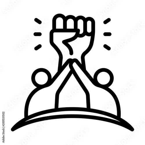 Empowerment Icon - Black Outline