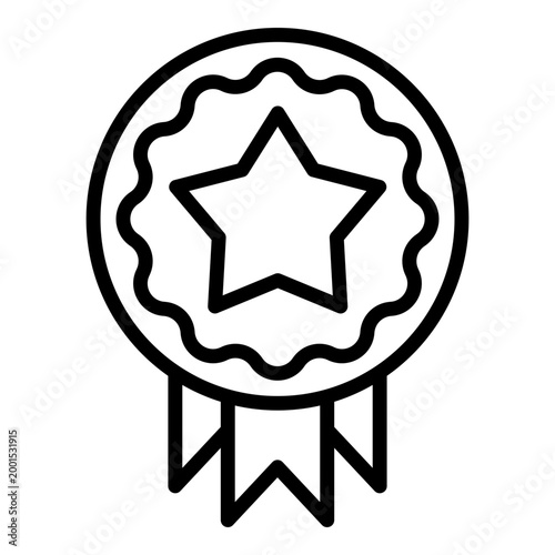 Recognition Icon - Black Outline