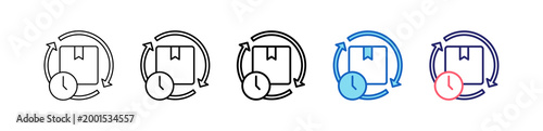 Product Lifespan Icon In 5 Different Styles Set Collection.   