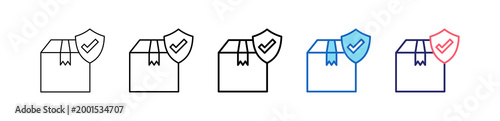 Product Protection Icon In 5 Different Styles Set Collection.   