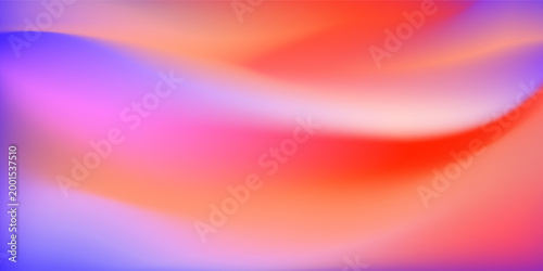 Abstract smooth gradient background with flowing organic shapes, soft blend of warm orange, coral red, pink, and purple tones, pastel neon glow, Vol 1