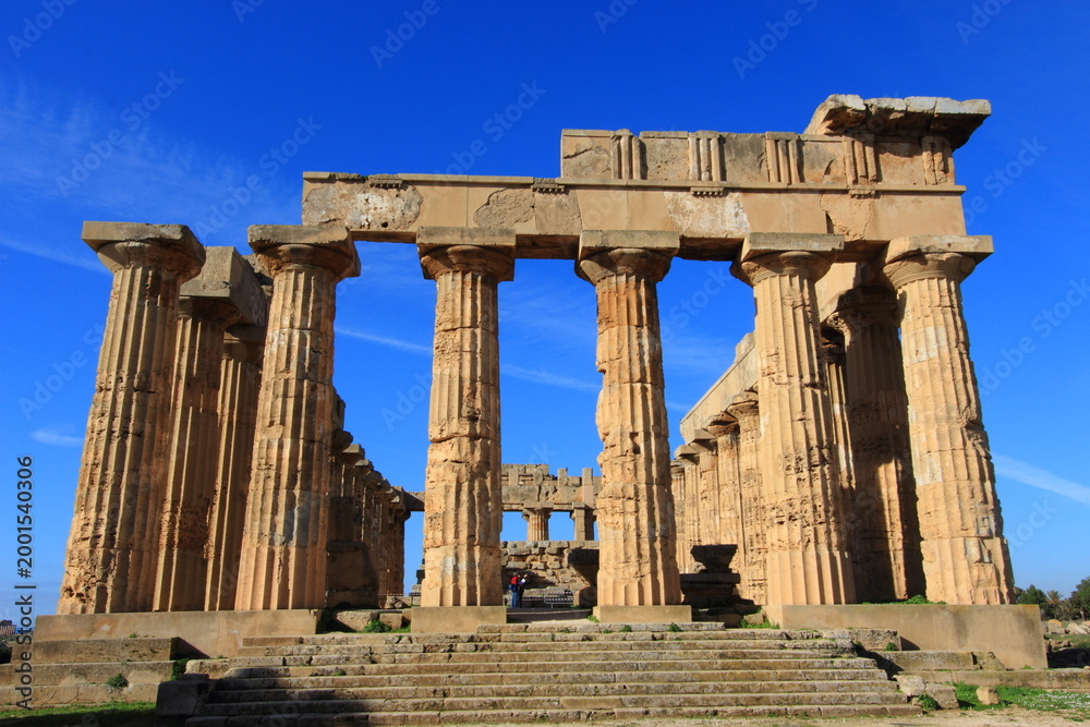 Obraz premium selinunte archaeological site ancient Greece remains of the city archaeology Sicily