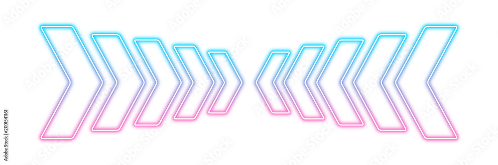 © sotejarts - This artwork showcases high-speed technology in motion in PNG format. A modern neon arrow design cuts through a transparent background, emitting a glowing light effect