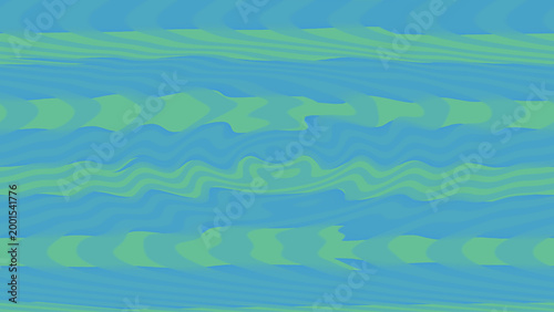   
Abstract wavy horizontal bands in blue and green fluid ripple motion pattern on dark background dynamic minimalist vector illustration