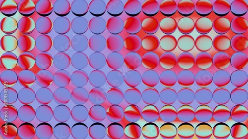 Color gradient glass seamless loop animation