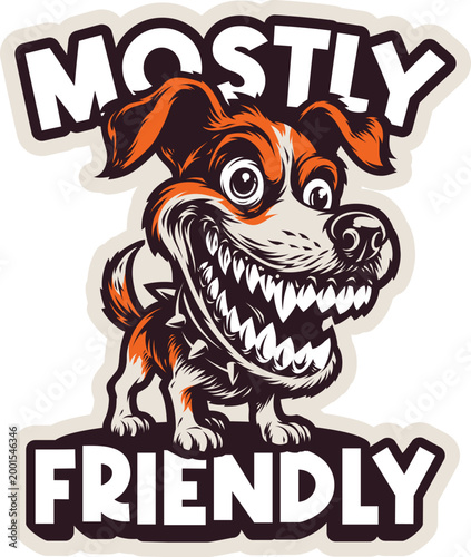 Vector Funny Jack Russel dog