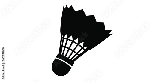 badminton shuttlecock silhouette high quality professional detailed modern elegant stylish