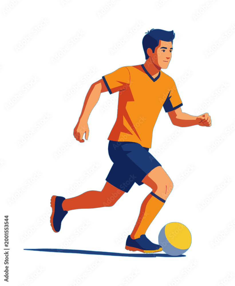 Fototapeta premium Running Athlete Stylized Vector Icon for Fitness and Sport