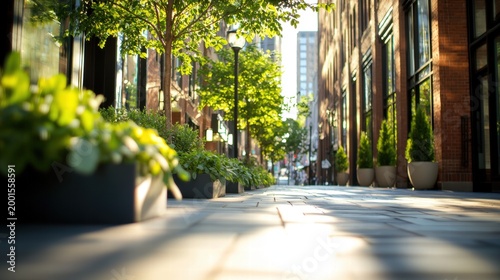 sustainability Mixed Use Development A bustling street scene in a mixed use development with shops, restaurants, and apartments, fostering a sense of community.