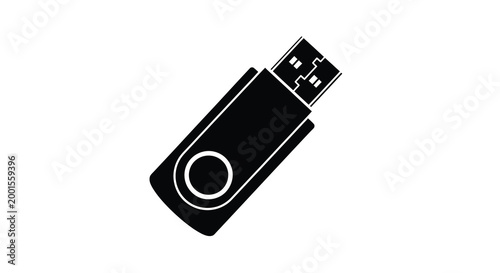 usb flash drive silhouette high quality professional detailed modern elegant