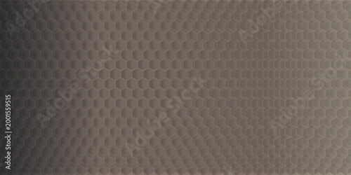 Macro black background texture, Silver or stainless steel hexagon texture seamless pattern for background. Abstract, Art and Close up object concept