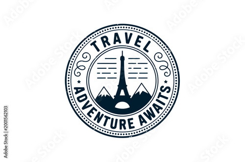 Vintage Travel Stamp Collection