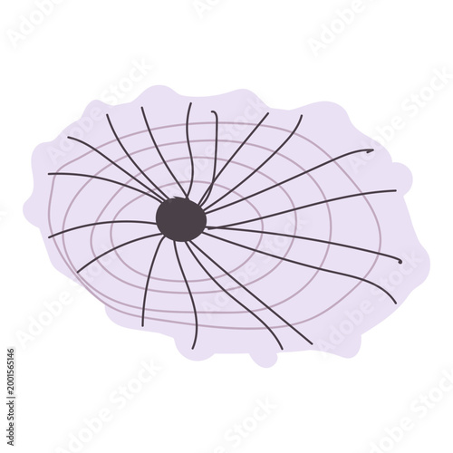 Cartoon flat illustration of a Limpet seashell icon. Ideal for beach-themed decor, summer events, and coastal packaging. Perfect for scrapbooking, greeting cards, and seasonal promotions.
