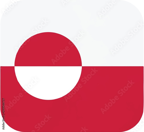 Greenland Flag Silhouette Icon Rounded Square Flat Vector Design Free Download Greenland Flag Silhouette Icon Rounded Square Flat Vector Design - GFXLoad