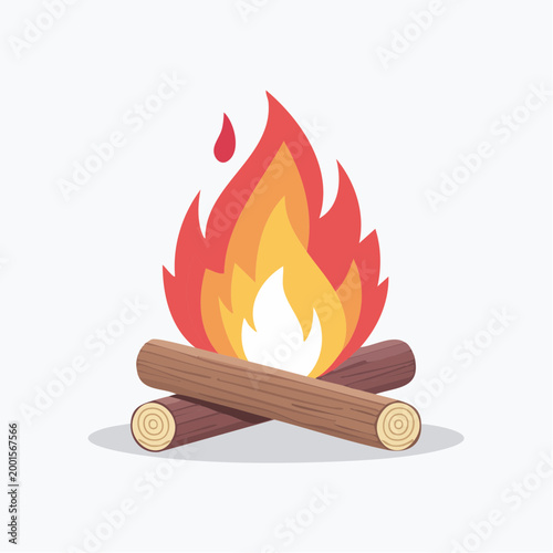Campfire Illustration