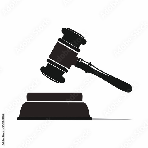 Gavel and Sounding Block Icon