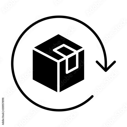Parcel icon vector. Package transport Illustration sign. Cargo transportation symbol. Cargo delivery logo. premise web icon.