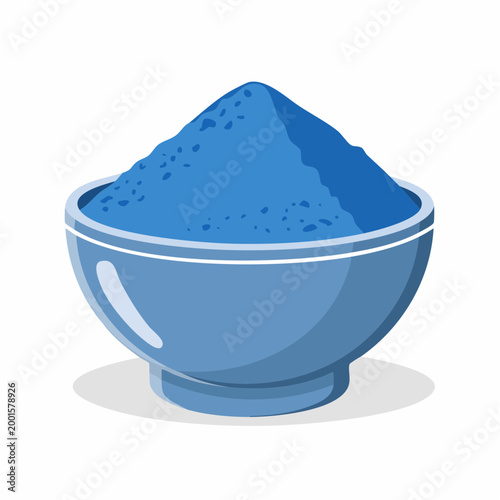 Blue Powder in a Bowl